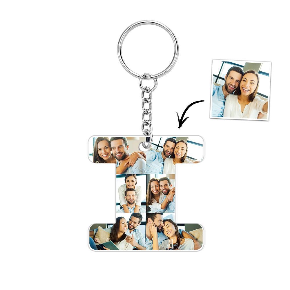 Portachiavi Personalizzato Con 26 Lettere, Portachiavi Con Ciondolo, Alfabeto, Portachiavi, Nome Iniziale, Immagini Personalizzate, Salva Bellissimi Ricordi - soufeelit