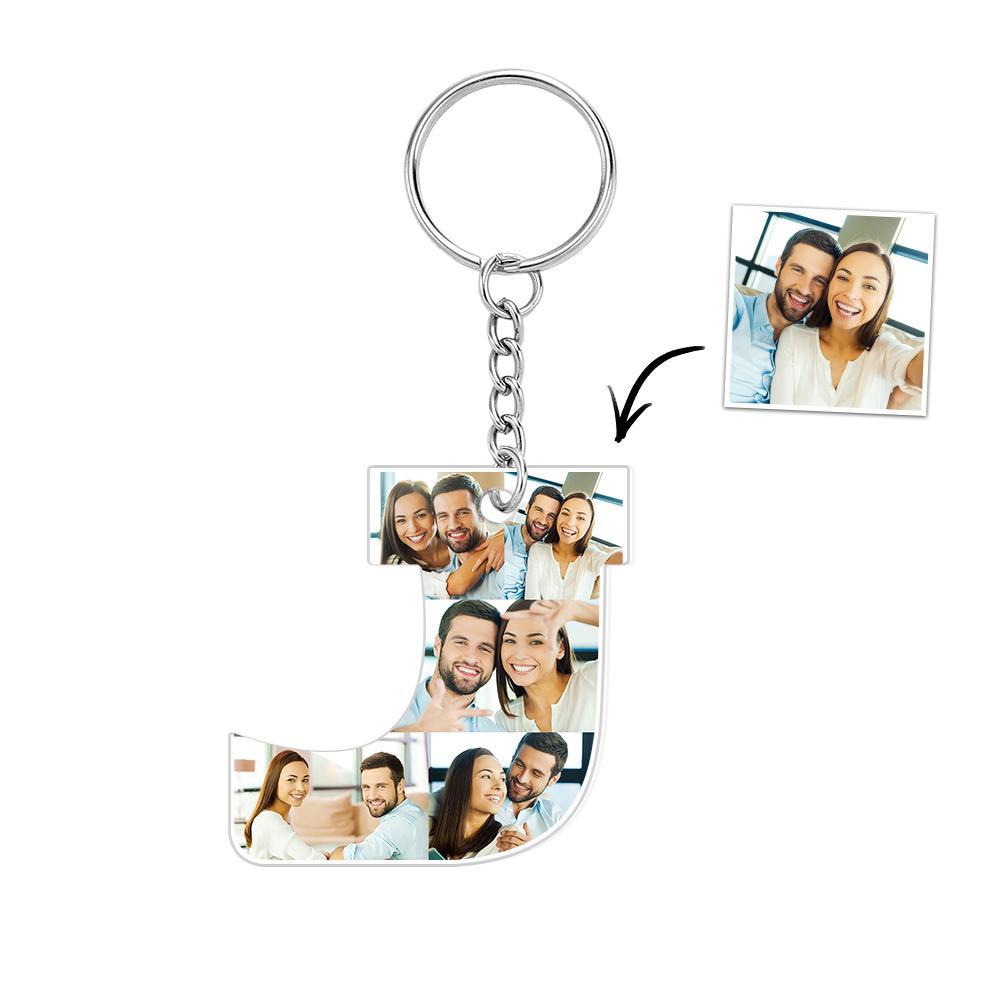 Portachiavi Personalizzato Con 26 Lettere, Portachiavi Con Ciondolo, Alfabeto, Portachiavi, Nome Iniziale, Immagini Personalizzate, Salva Bellissimi Ricordi - soufeelit
