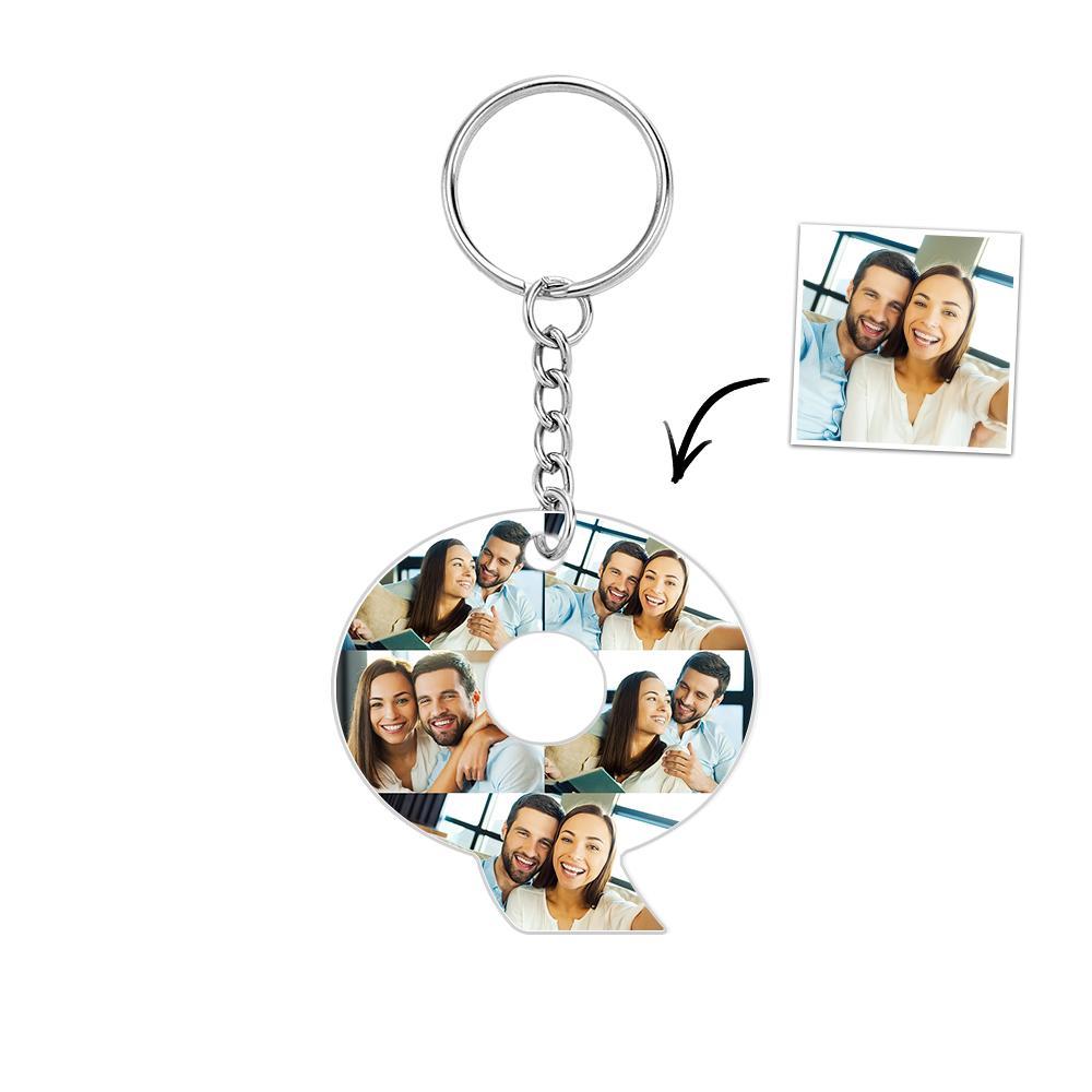 Portachiavi Personalizzato Con 26 Lettere, Portachiavi Con Ciondolo, Alfabeto, Portachiavi, Nome Iniziale, Immagini Personalizzate, Salva Bellissimi Ricordi - soufeelit