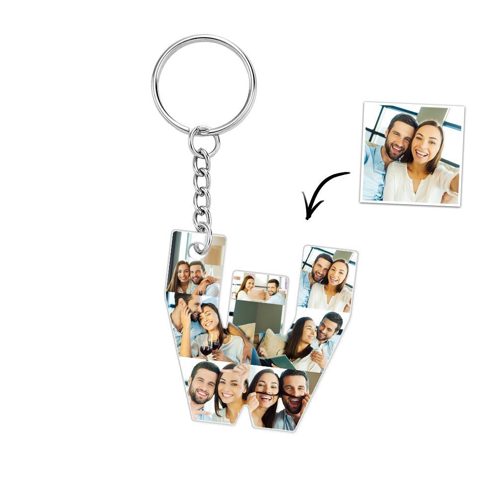 Portachiavi Personalizzato Con 26 Lettere, Portachiavi Con Ciondolo, Alfabeto, Portachiavi, Nome Iniziale, Immagini Personalizzate, Salva Bellissimi Ricordi - soufeelit