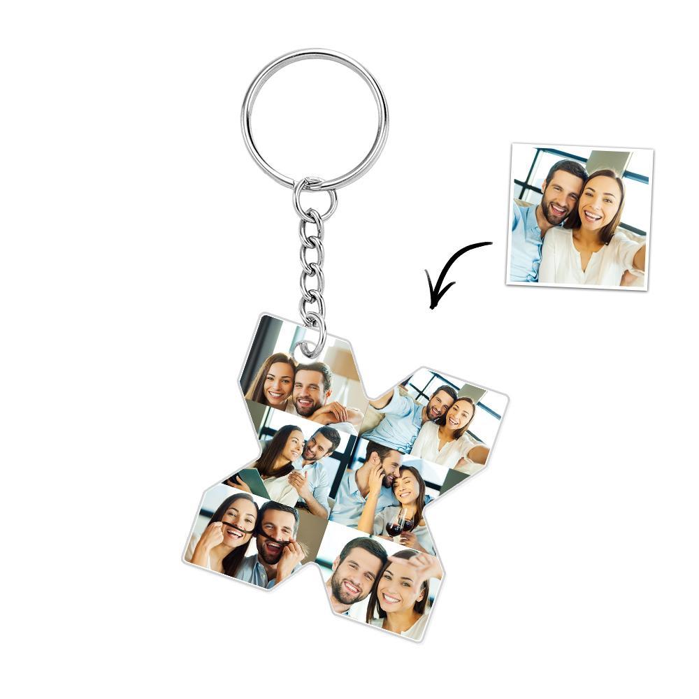 Portachiavi Personalizzato Con 26 Lettere, Portachiavi Con Ciondolo, Alfabeto, Portachiavi, Nome Iniziale, Immagini Personalizzate, Salva Bellissimi Ricordi - soufeelit