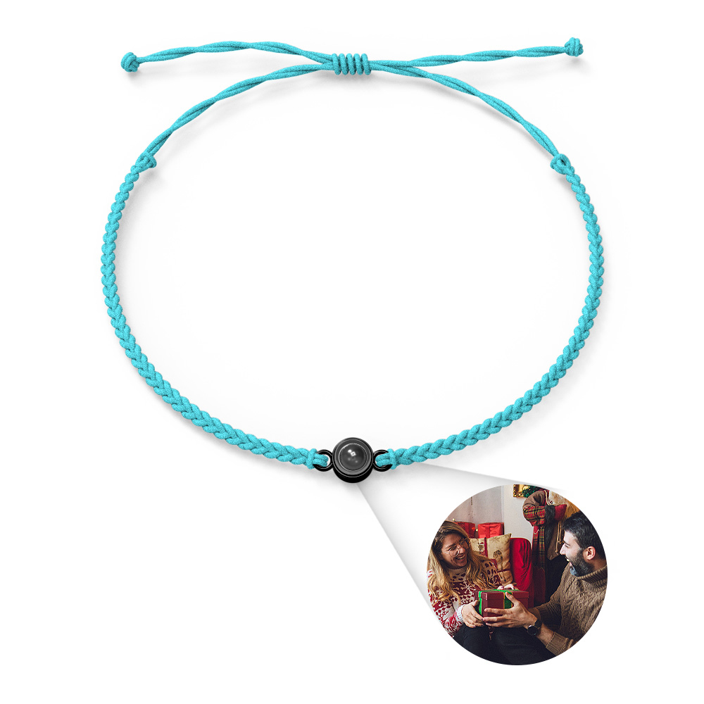 Bracciale Con Cerchio Fotografico Con Proiezione Personalizzata, Immagine Personalizzata All'interno Di Gioielli, Regali Di Natale Personalizzati - soufeelit