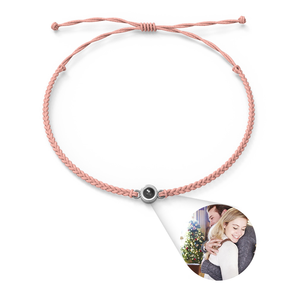 Bracciale Con Cerchio Fotografico Con Proiezione Personalizzata, Immagine Personalizzata All'interno Di Gioielli, Regali Di Natale Personalizzati - soufeelit