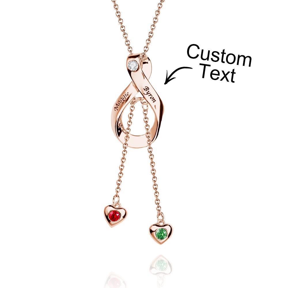 Elegante Collana Incisa Con Gioielli Con Pendente A Forma Di Cuore Per Lei - soufeelit