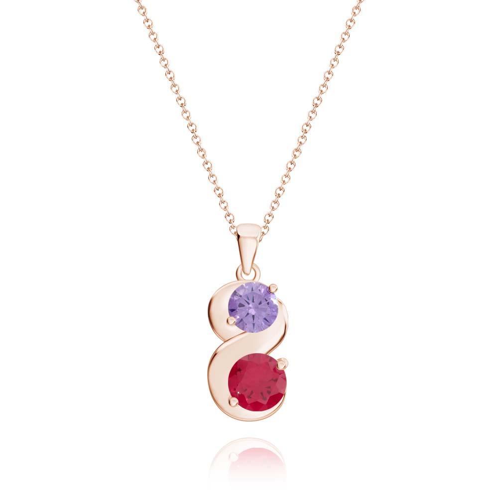 Collana Personalizzata Con Pietre Portafortuna, Collana Con Ciondolo In Quantità Opzionale, Regali Per Lei - soufeelit