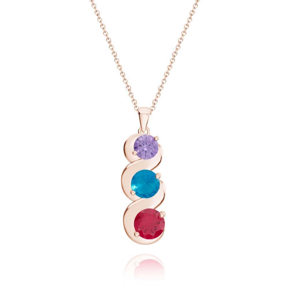 Collana Personalizzata Con Pietre Portafortuna, Collana Con Ciondolo In Quantità Opzionale, Regali Per Lei - soufeelit