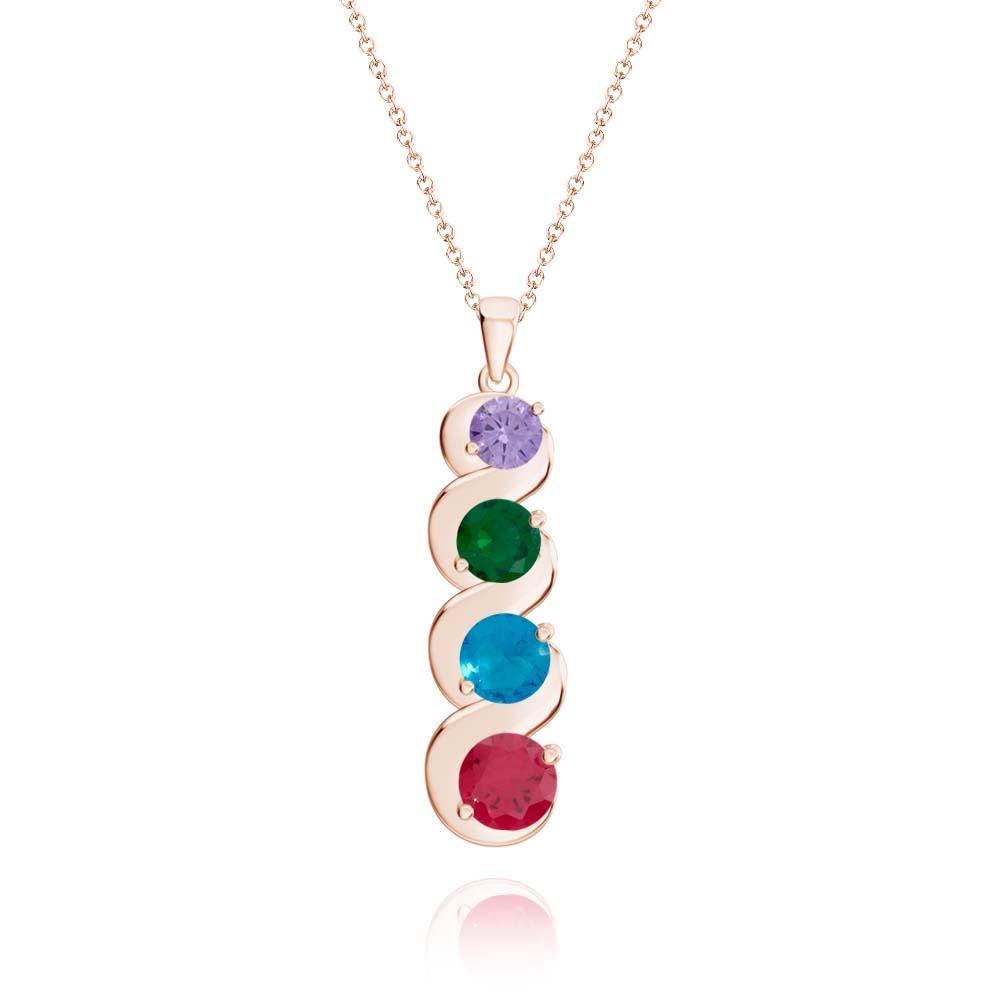 Collana Personalizzata Con Pietre Portafortuna, Collana Con Ciondolo In Quantità Opzionale, Regali Per Lei - soufeelit