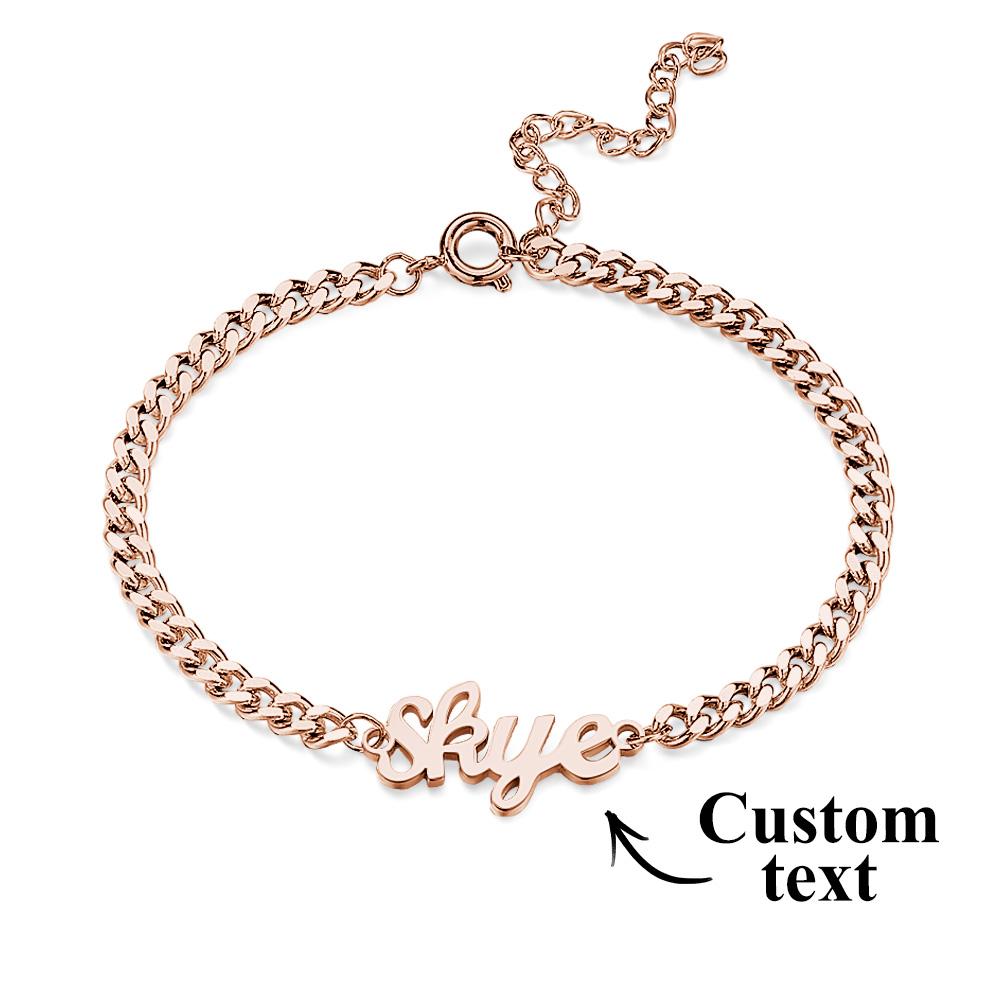 Bracciale Con Nome Personalizzato Bracciale Alla Moda Personalizzato Regalo Per Uomo - soufeelit