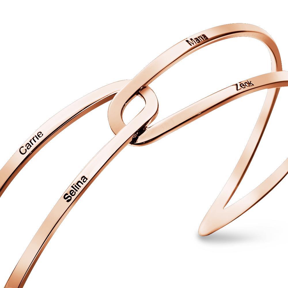 Polsino Regolabile Personalizzato Bracciale Per Coppia Regalo Gioielli Personalizzati Compleanno Damigella D'onore Per Lei - soufeelit