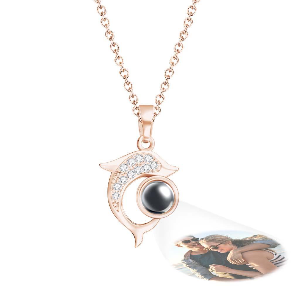 Collana Personalizzata Per Proiezione Di Foto Regali Squisiti Con Delfini Creativi - soufeelit
