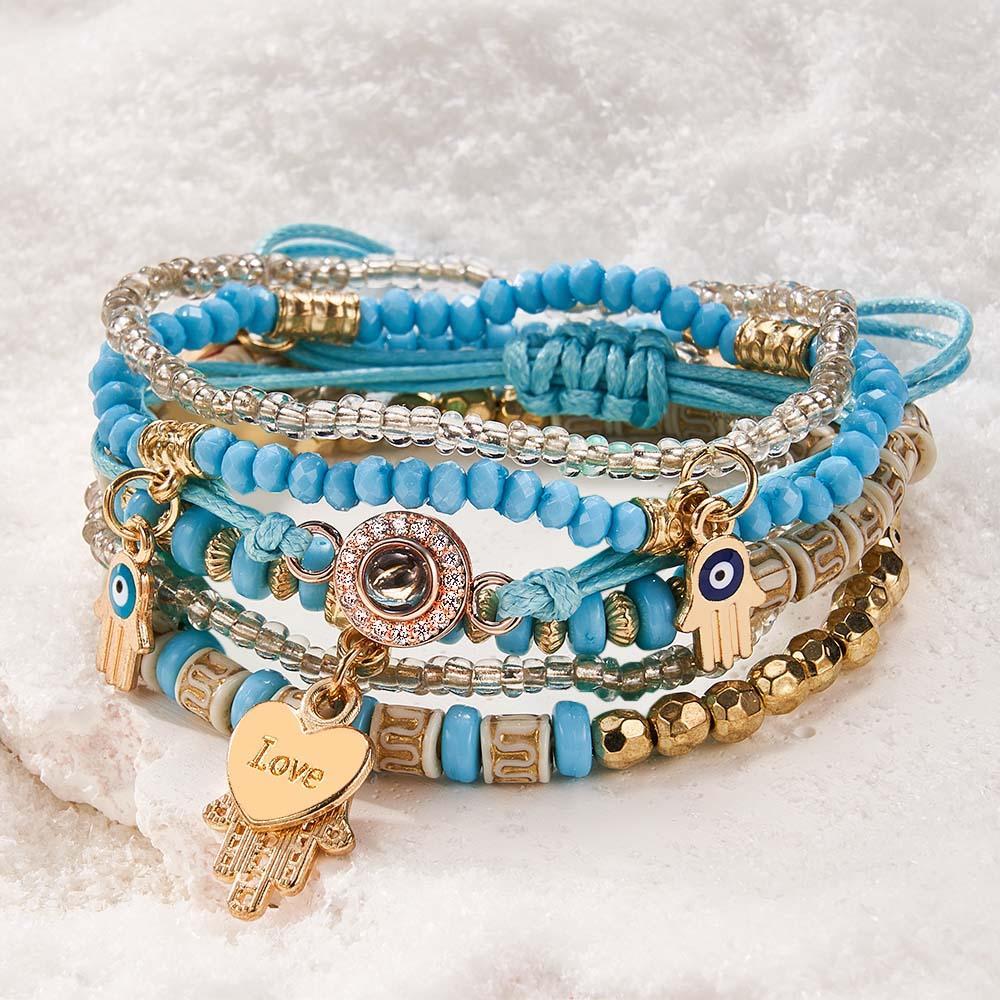 Bracciale Con Proiezione Personalizzato Regalo In Stile Bohemia Per Lei - soufeelit