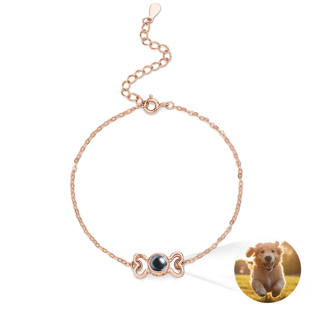 Bracciale Con Proiezione Personalizzato Regalo Carino In Osso Per Lei - soufeelit