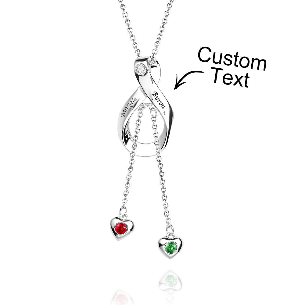 Elegante Collana Incisa Con Gioielli Con Pendente A Forma Di Cuore Per Lei - soufeelit