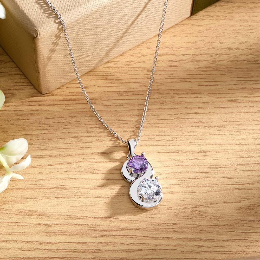 Collana Personalizzata Con Pietre Portafortuna, Collana Con Ciondolo In Quantità Opzionale, Regali Per Lei - soufeelit