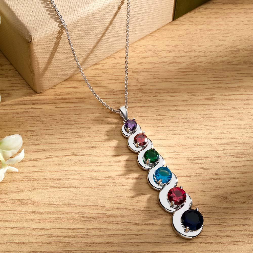Collana Personalizzata Con Pietre Portafortuna, Collana Con Ciondolo In Quantità Opzionale, Regali Per Lei - soufeelit