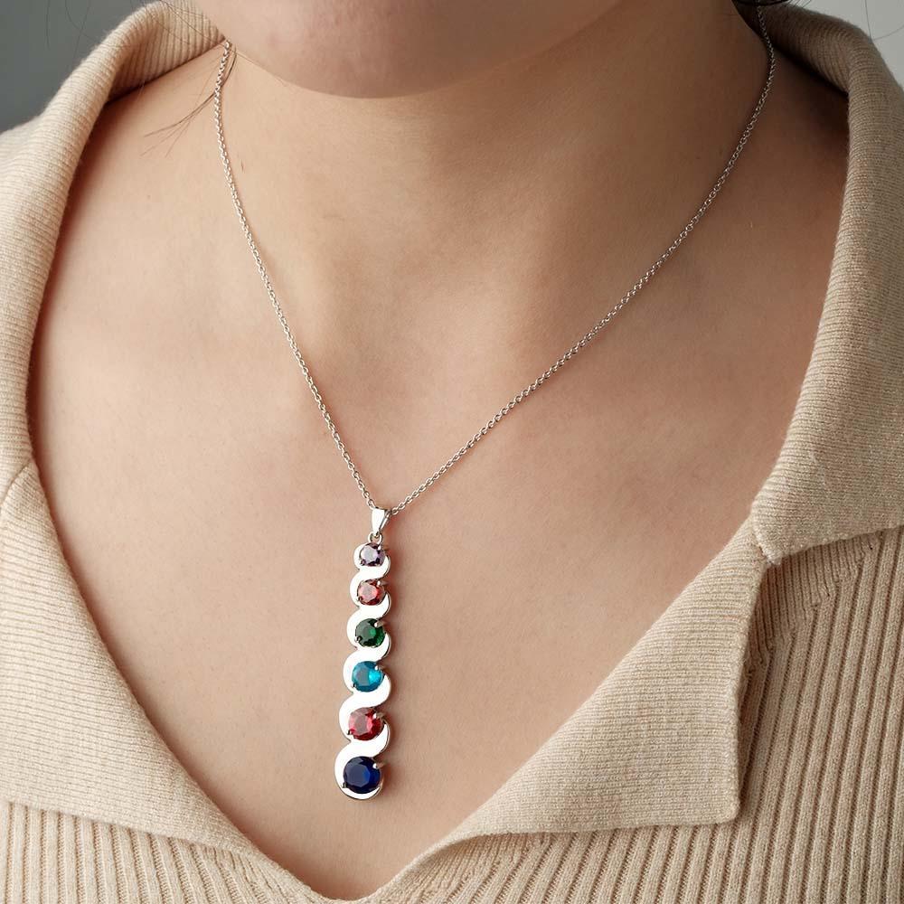 Collana Personalizzata Con Pietre Portafortuna, Collana Con Ciondolo In Quantità Opzionale, Regali Per Lei - soufeelit