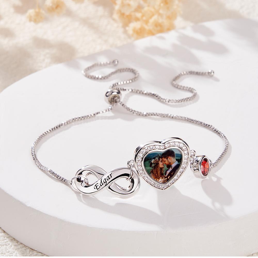 Bracciale Portafortuna Con Foto Personalizzata Con Testo Bracciale Regolabile Regali Per Le Donne - soufeelit