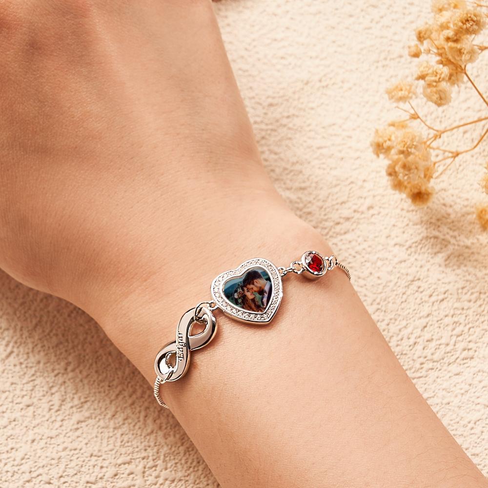 Bracciale Portafortuna Con Foto Personalizzata Con Testo Bracciale Regolabile Regali Per Le Donne - soufeelit