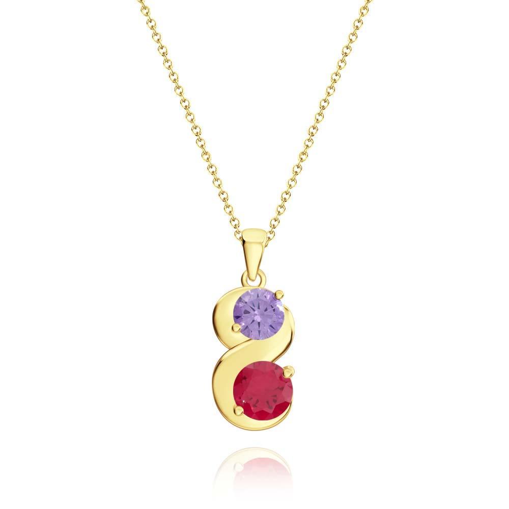 Collana Personalizzata Con Pietre Portafortuna, Collana Con Ciondolo In Quantità Opzionale, Regali Per Lei - soufeelit