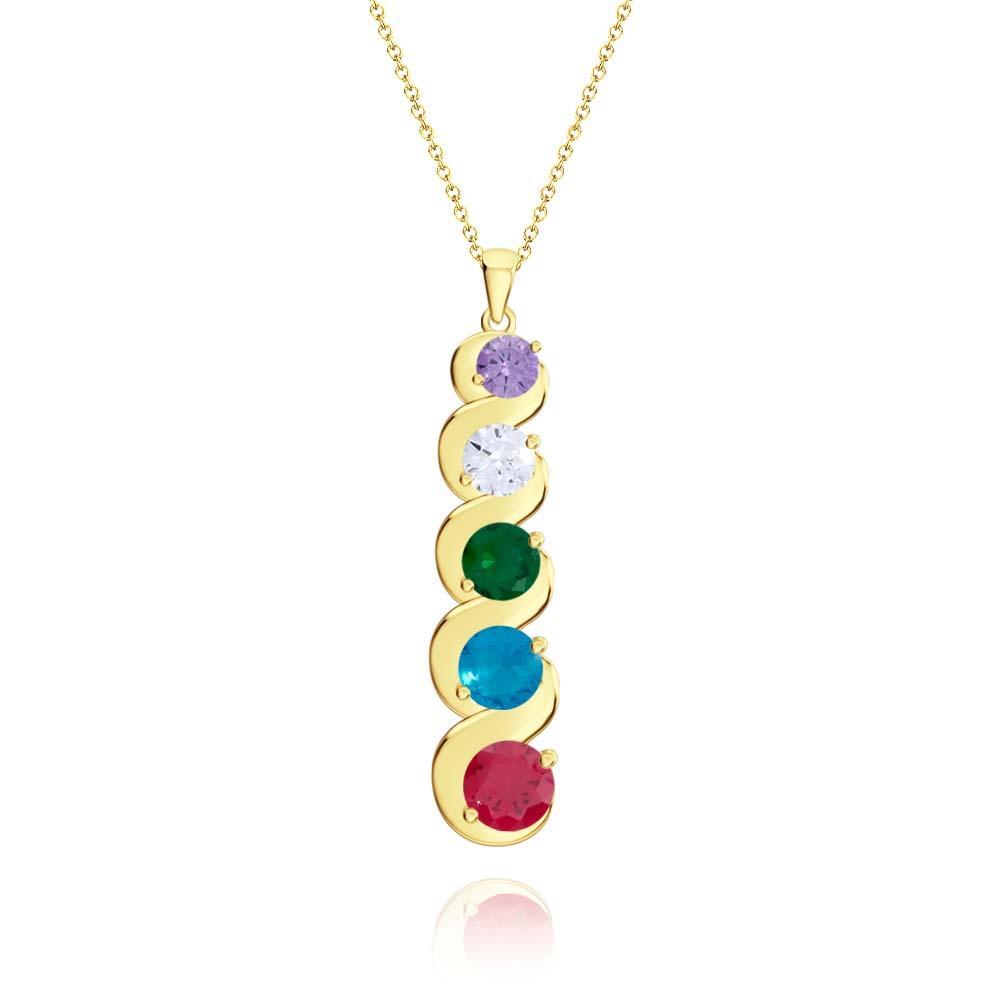 Collana Personalizzata Con Pietre Portafortuna, Collana Con Ciondolo In Quantità Opzionale, Regali Per Lei - soufeelit