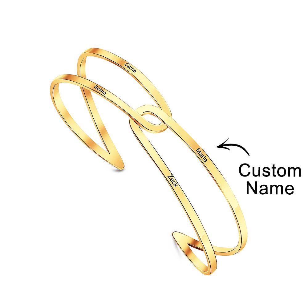 Polsino Regolabile Personalizzato Bracciale Per Coppia Regalo Gioielli Personalizzati Compleanno Damigella D'onore Per Lei - soufeelit