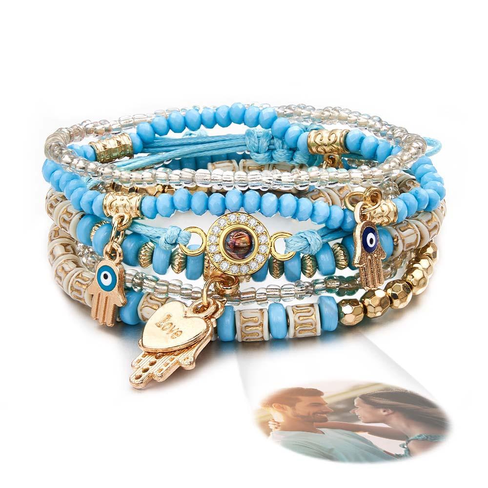 Bracciale Con Proiezione Personalizzato Regalo In Stile Bohemia Per Lei - soufeelit