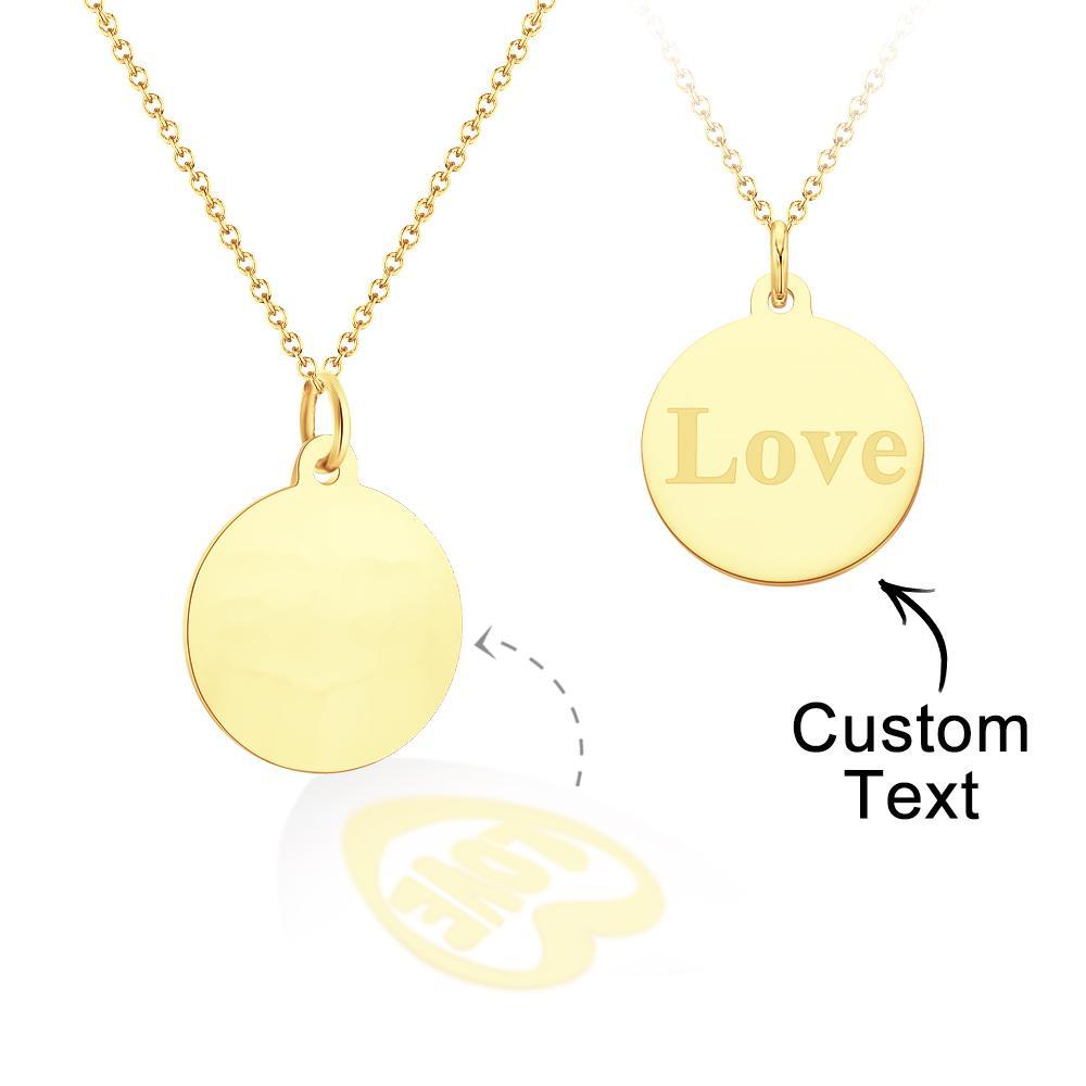 Regali Di Confessione Di Coppia Con Proiezione Di Collana Incisa Personalizzata - soufeelit