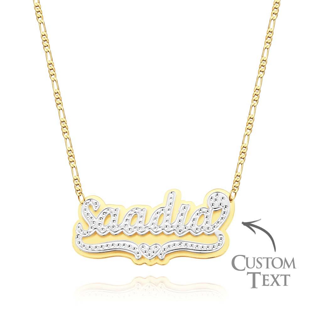 Collana Personalizzata Con Nome Hip Hop, Collana In Metallo, Gioielli, Regali Per Uomo - soufeelit