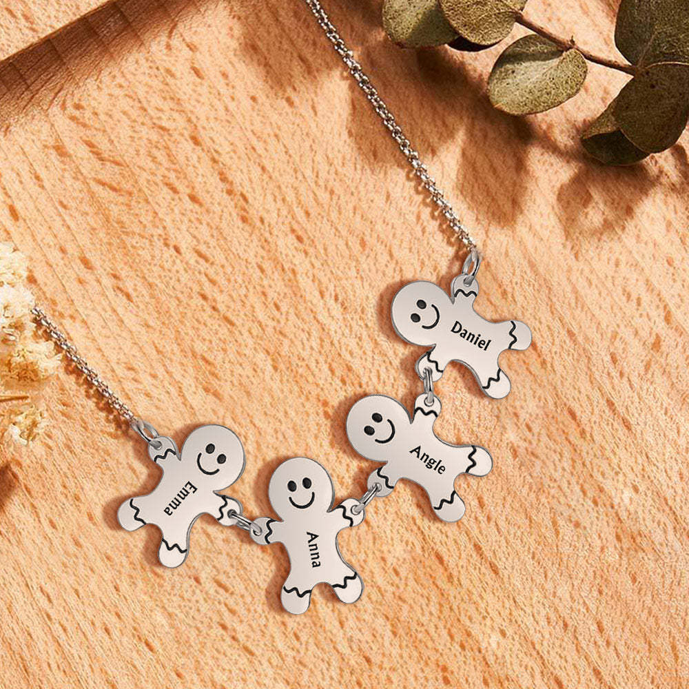Collana Da Uomo Di Pan Di Zenzero Con Nome Personalizzato, Regalo Di Natale - soufeelit