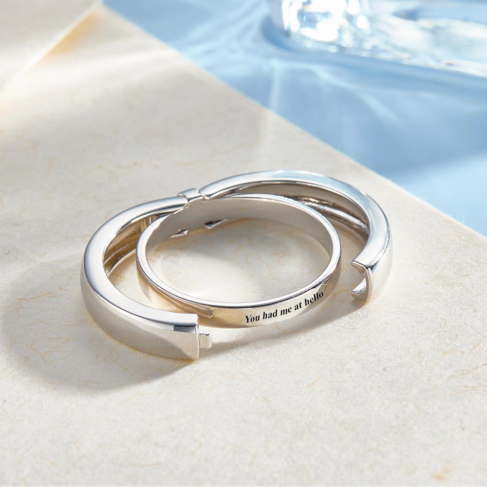 Anello con messaggio segreto personalizzato Anello apribile Delicato gioiello minimalista personalizzato Regalo personalizzato per lui