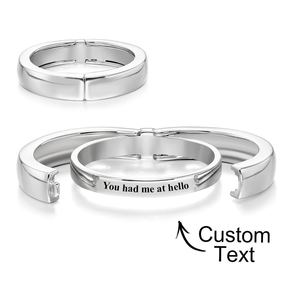 Anello con messaggio segreto personalizzato Anello apribile Delicato gioiello minimalista personalizzato Regalo personalizzato per lui