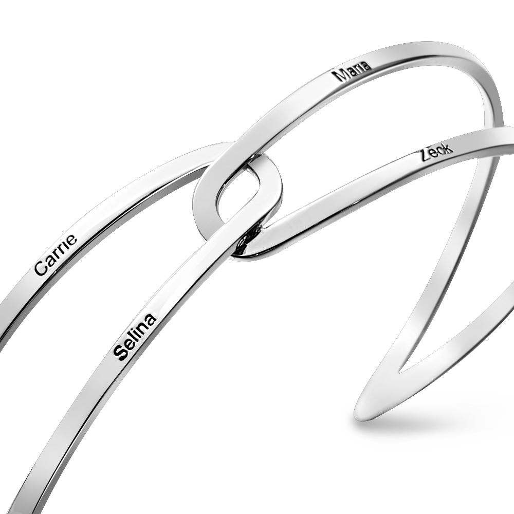 Polsino Regolabile Personalizzato Bracciale Per Coppia Regalo Gioielli Personalizzati Compleanno Damigella D'onore Per Lei - soufeelit