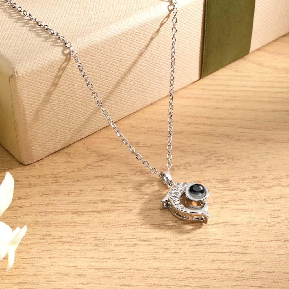 Collana Personalizzata Per Proiezione Di Foto Regali Squisiti Con Delfini Creativi - soufeelit