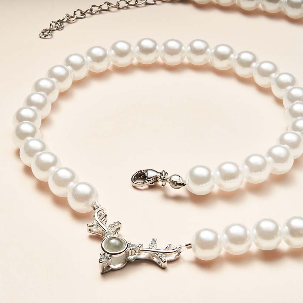 Regalo Romantico Con Proiezione Personalizzata Di Corna Di Corna E Catena Di Perle - soufeelit