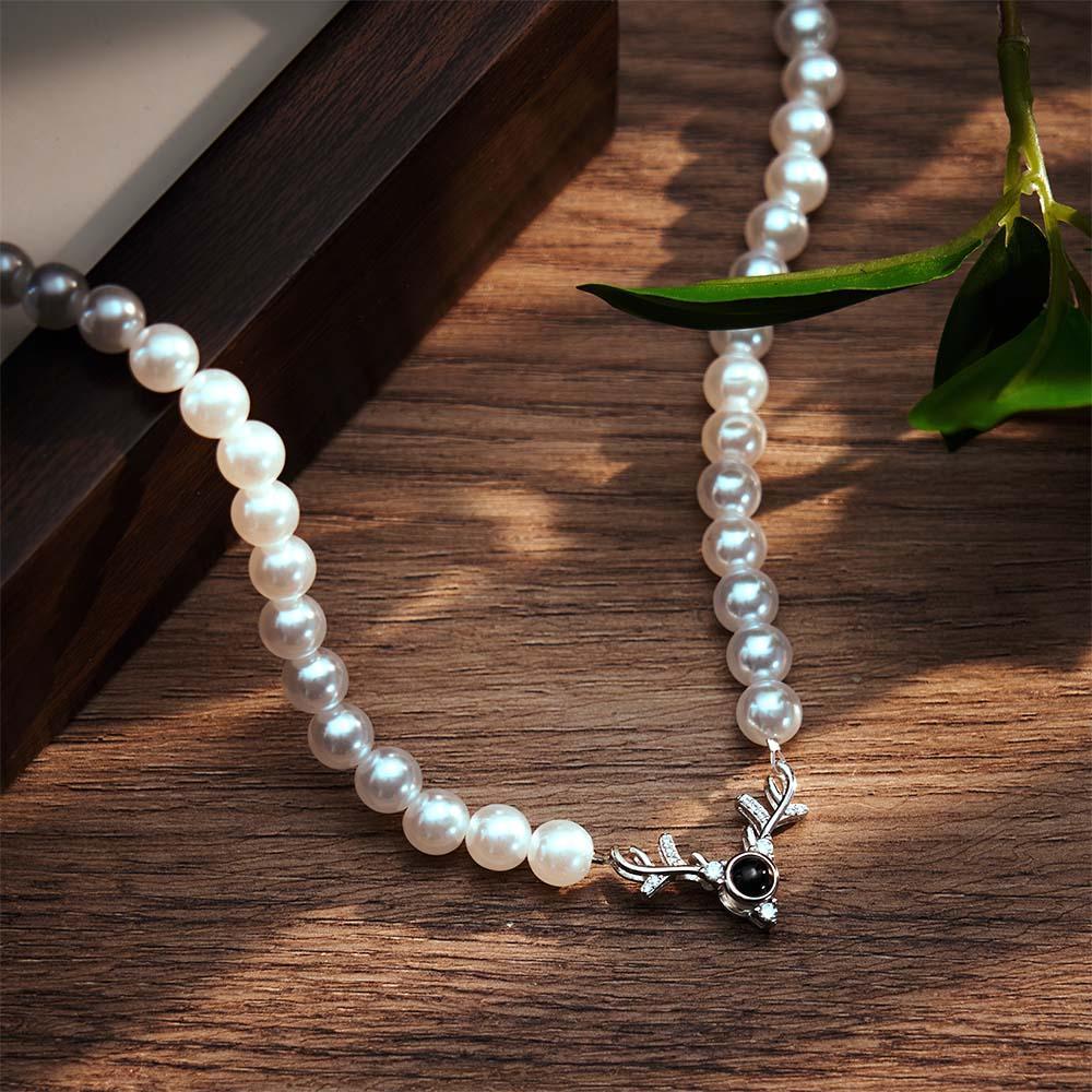 Regalo Romantico Con Proiezione Personalizzata Di Corna Di Corna E Catena Di Perle - soufeelit