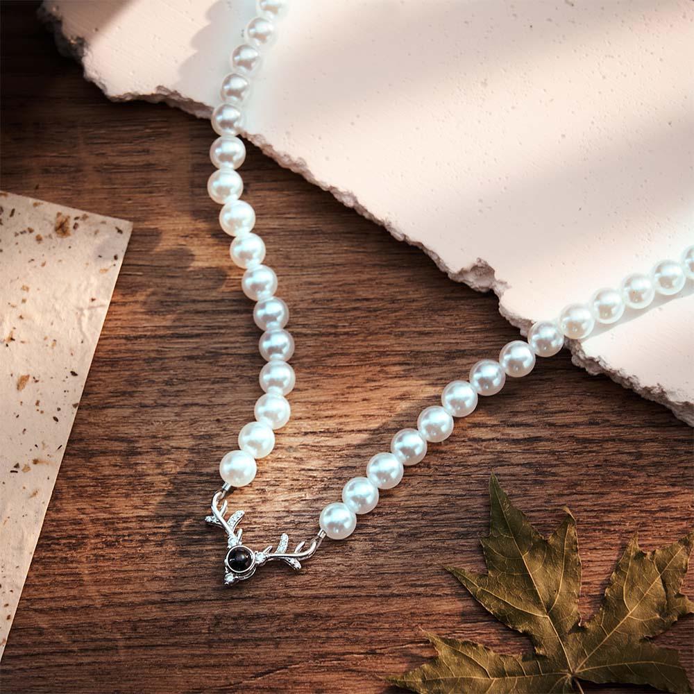 Regalo Romantico Con Proiezione Personalizzata Di Corna Di Corna E Catena Di Perle - soufeelit