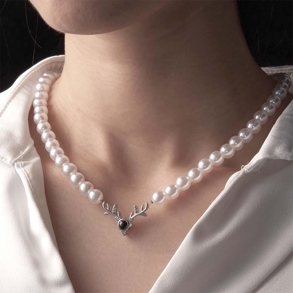 Regalo Romantico Con Proiezione Personalizzata Di Corna Di Corna E Catena Di Perle - soufeelit