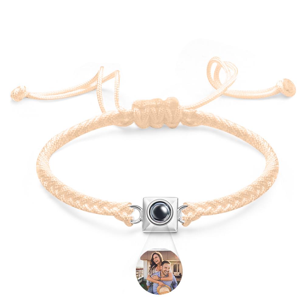 Bracciale Con Proiezione Personalizzato, Regalo Sportivo A Trama Quadrata Per Uomo - soufeelit