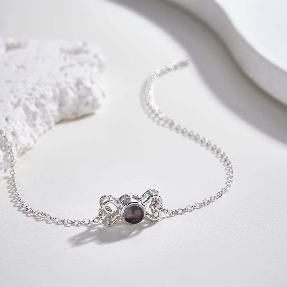 Bracciale Con Proiezione Personalizzato Regalo Carino In Osso Per Lei - soufeelit