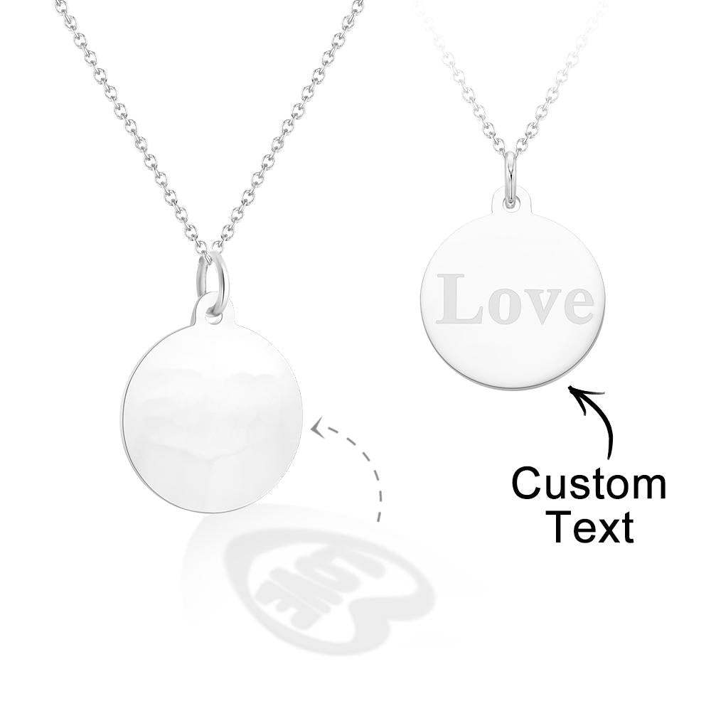 Regali Di Confessione Di Coppia Con Proiezione Di Collana Incisa Personalizzata - soufeelit