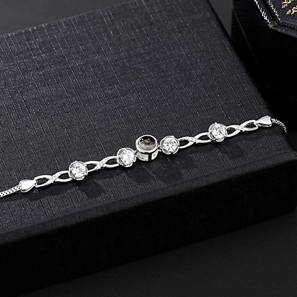 Braccialetti Per Proiezioni Braccialetti Per Proiezioni Personalizzati In Acciaio Inossidabile Braccialetti Con Foto Intrecciate Regali Commemorativi - soufeelit