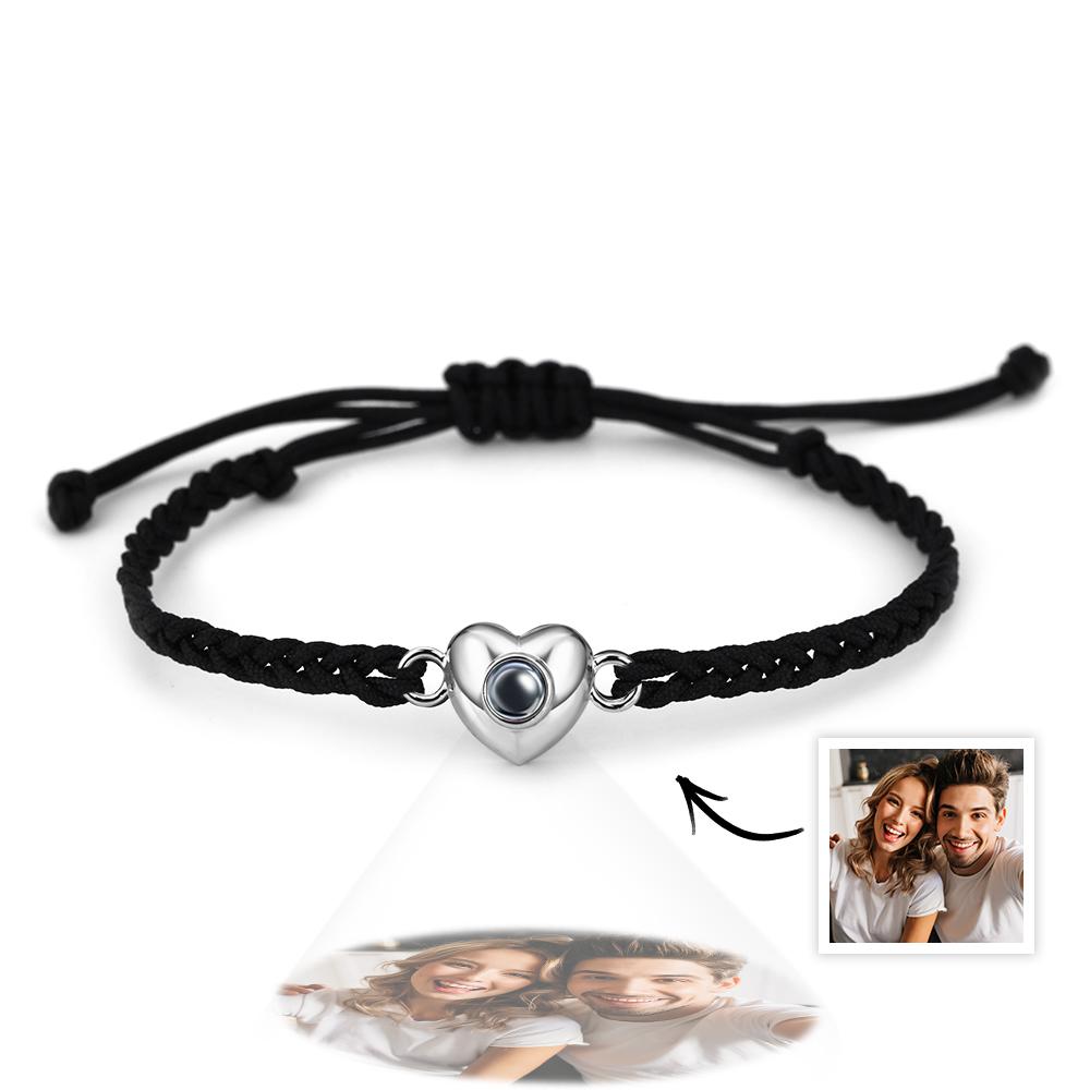 Bracciale Personalizzato Per Proiezione Di Immagini Con Regalo Squisito Ed Elegante A Forma Di Cuore Per Lei - soufeelit