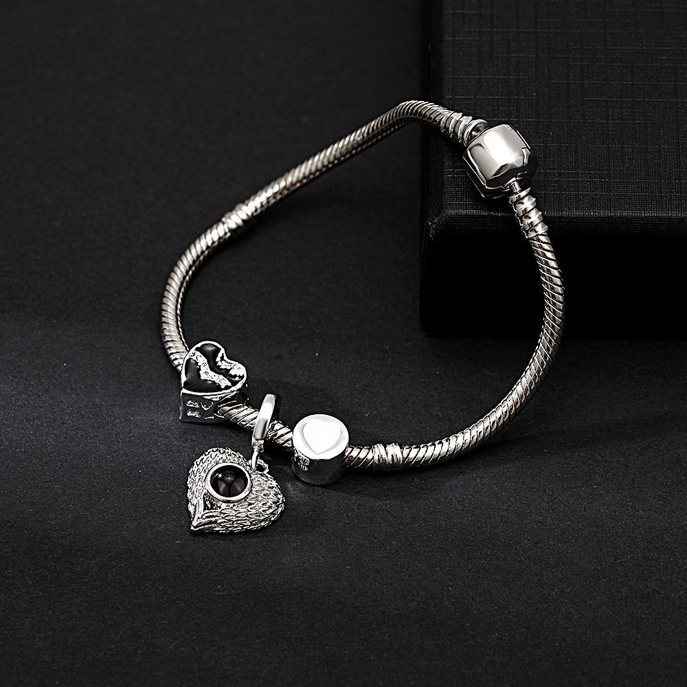 Bracciale Personalizzato Per Proiezione Di Immagini Con Graziosi Ornamenti. Il Miglior Regalo Per Lei - soufeelit