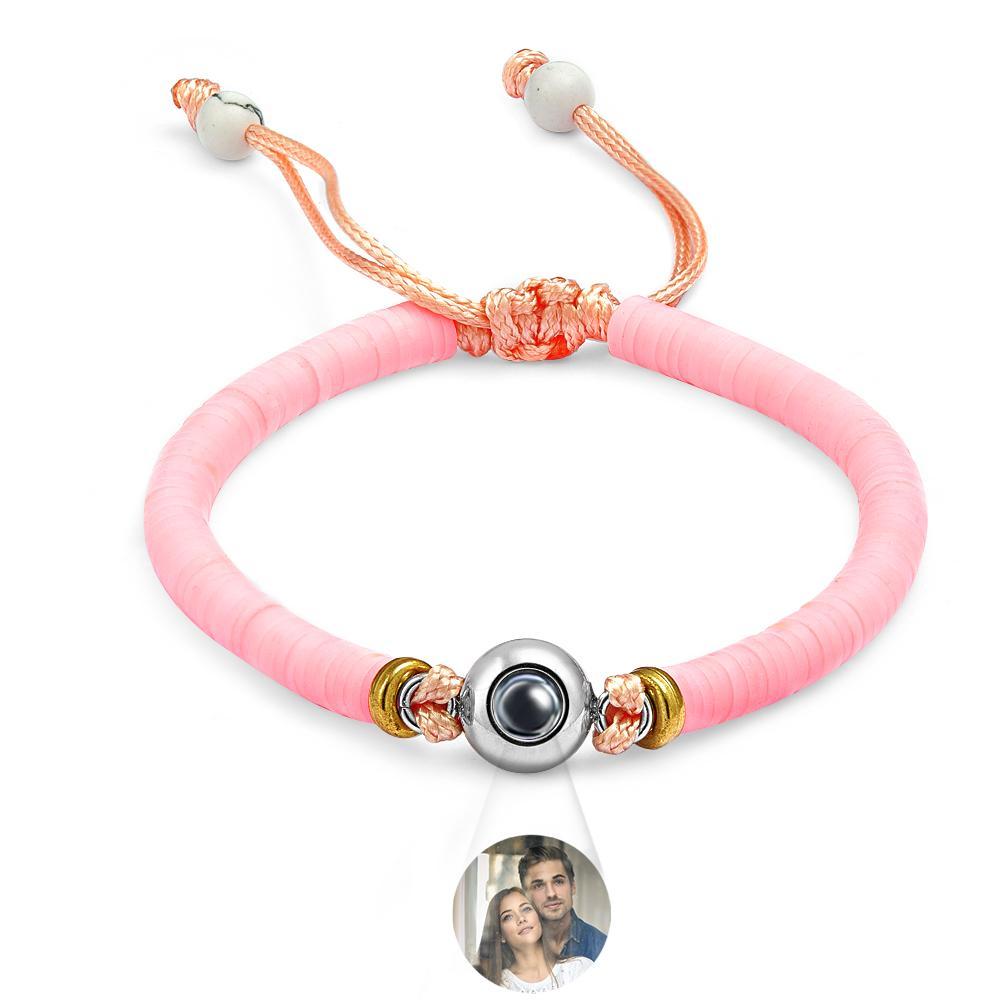 Bracciale Per Proiezione Fotografica Personalizzato, Tenero Regalo Rosa Per Lei - soufeelit