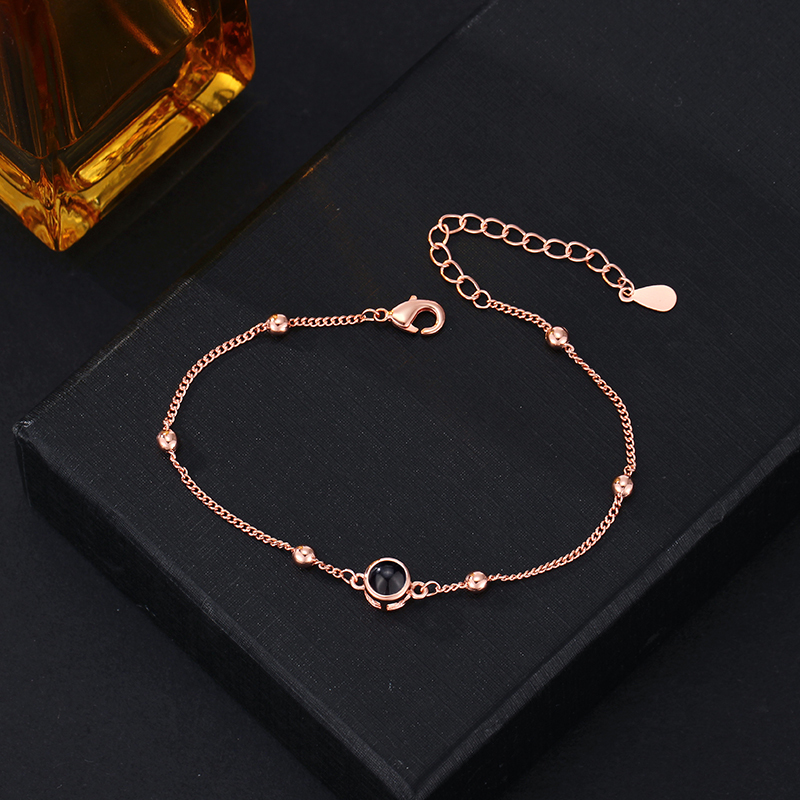 Bracciale Con Immagine Di Proiezione Personalizzata, Semplice Regalo Di Natale Per Lei - soufeelit