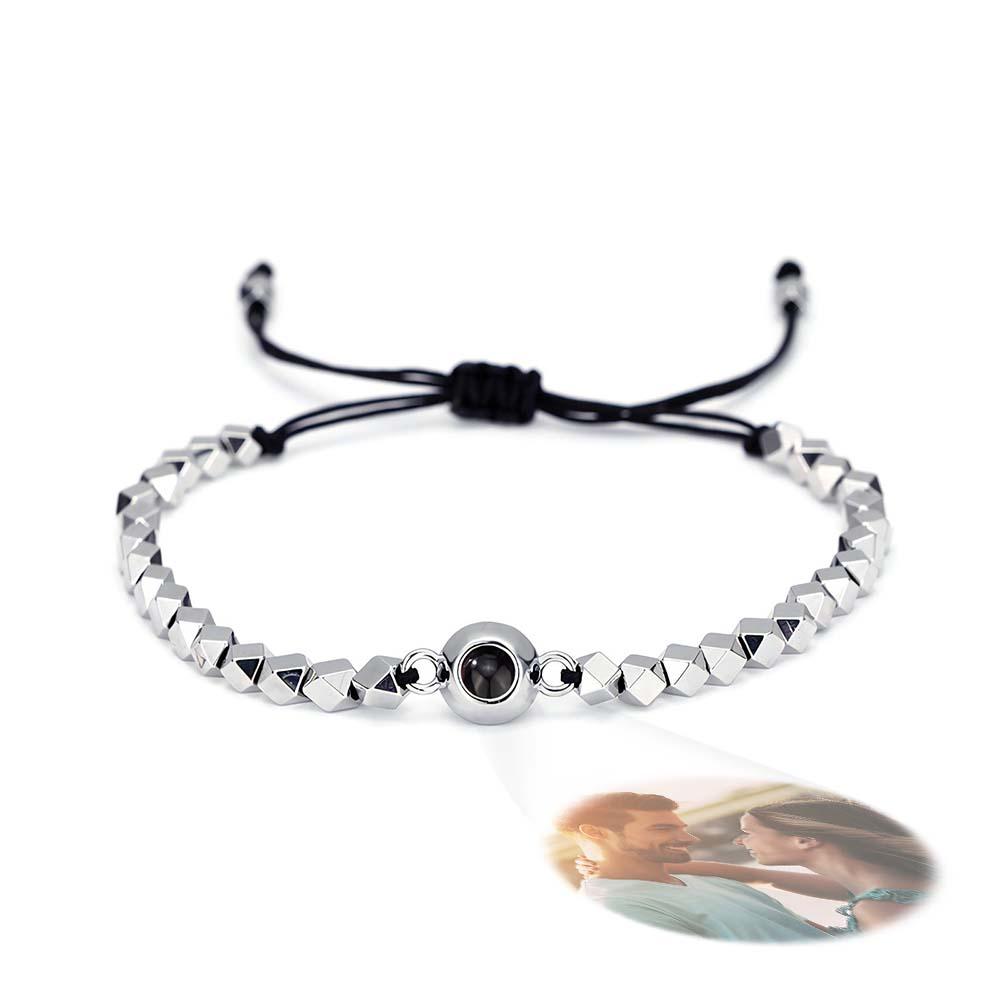 Bracciale Con Proiezione Personalizzato, Regalo Con Perline A Forma Speciale Per Lui - soufeelit