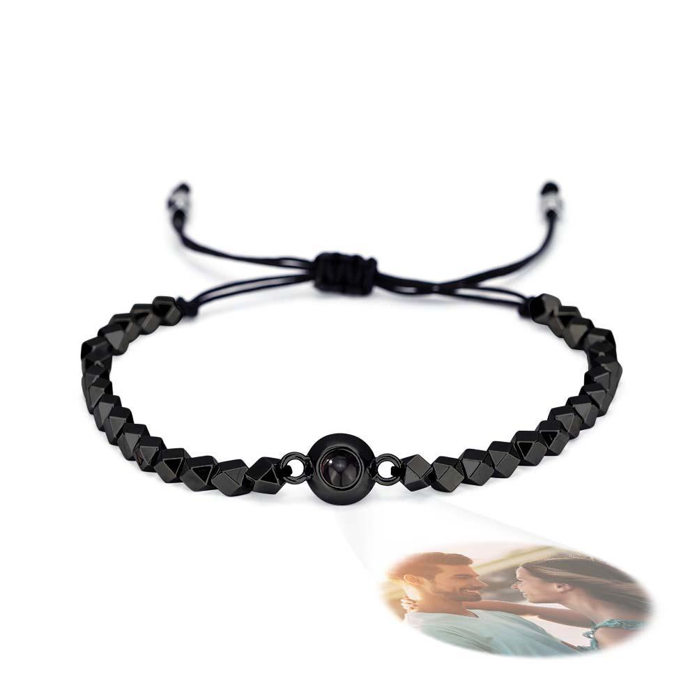 Bracciale Con Proiezione Personalizzato, Regalo Con Perline A Forma Speciale Per Lui - soufeelit