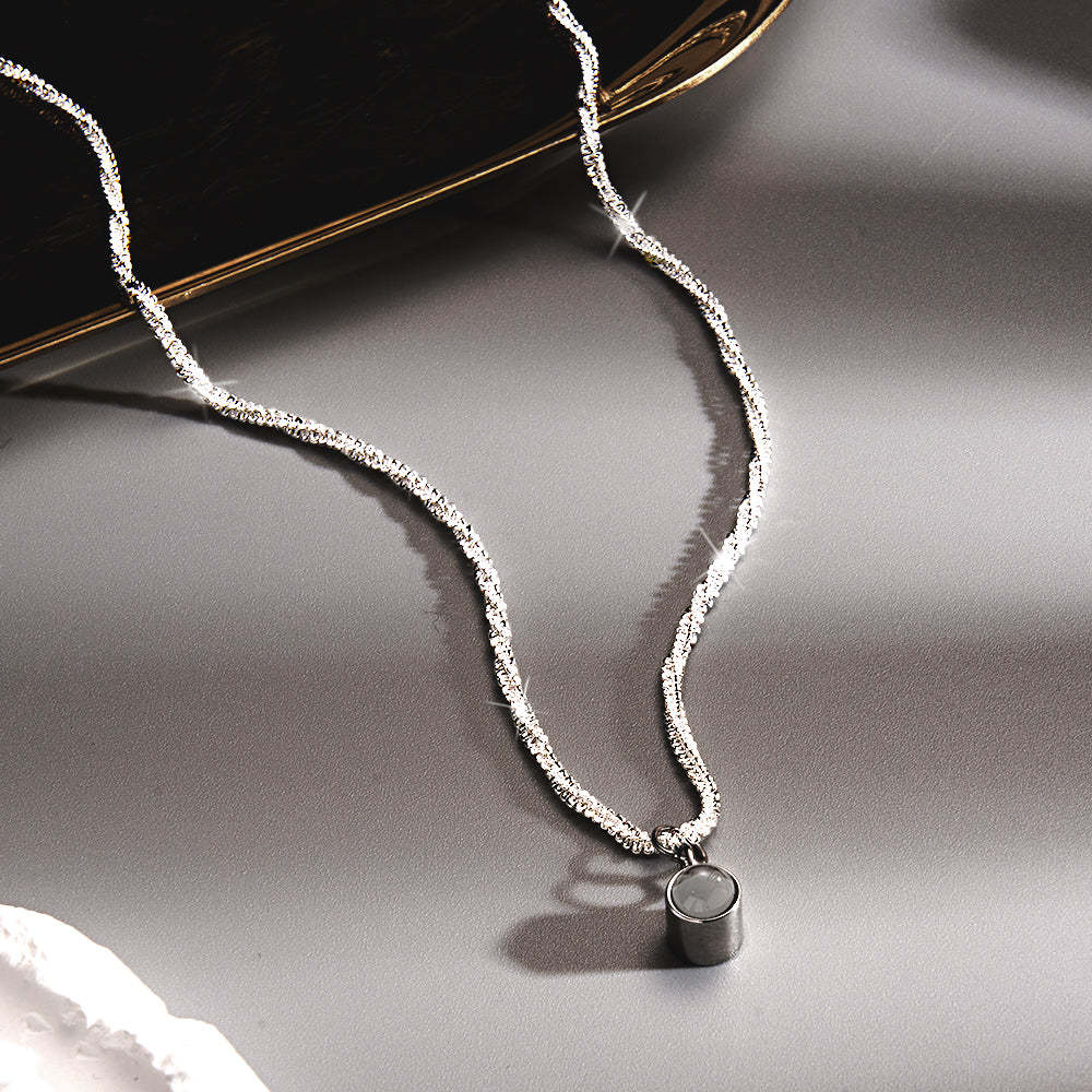 Regalo personalizzato con braccialetto a catena di cavolfiore con proiezione per lei - soufeelit