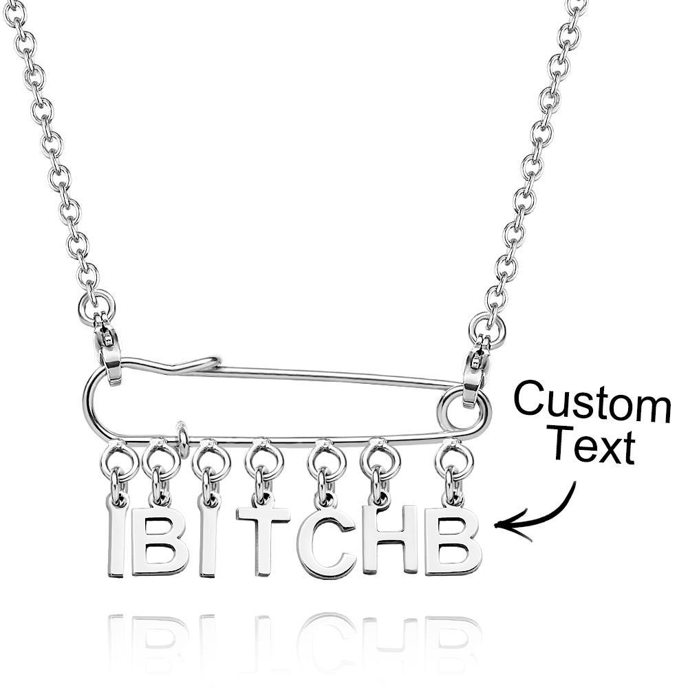 Collana Con Nome Personalizzato Collane Per Ragazze Estetiche Punk Collana Con Graffetta - soufeelit