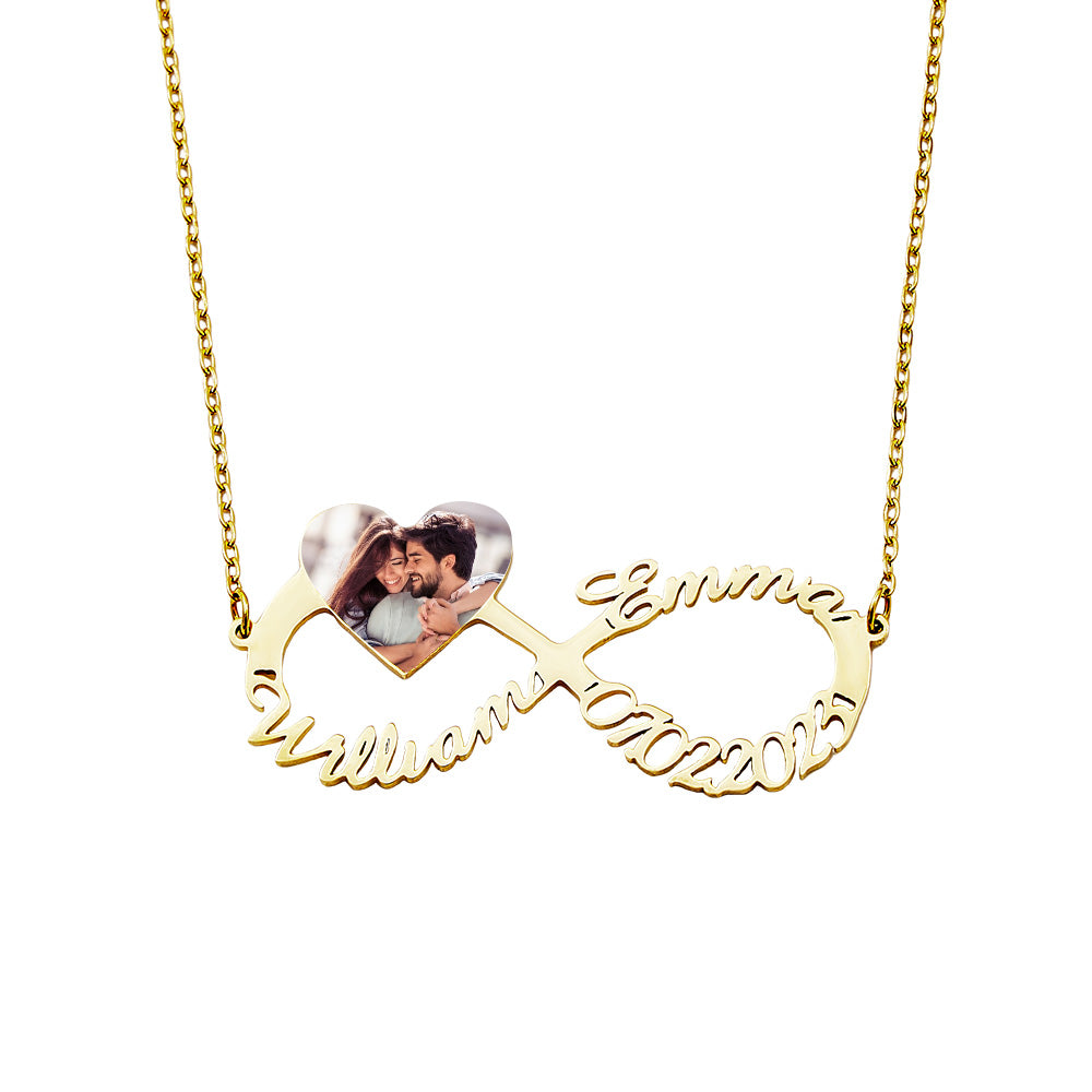 Collana Con Nome Personalizzato Collana Infinity Personalizzata Regalo Di Nozze Per Anniversario Per Lei - soufeelit